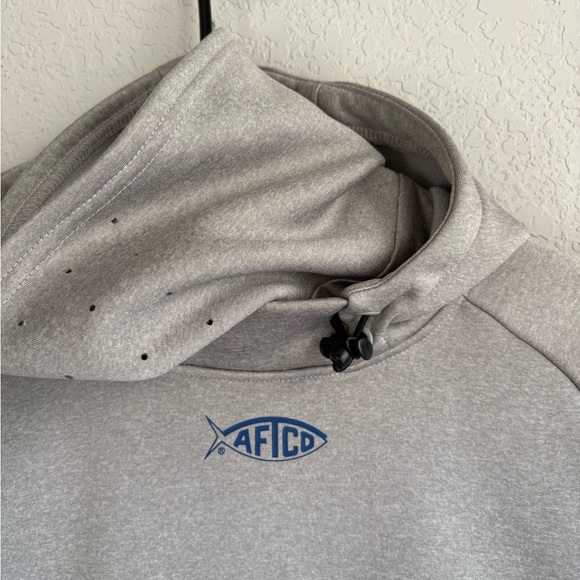 AFTCO Light Gray Pullover Hoodie - Picture 2 of 7